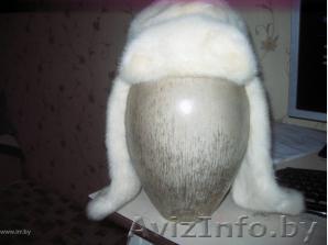 Продаётся шапка-ушанка белая норка - Изображение #1, Объявление #3493