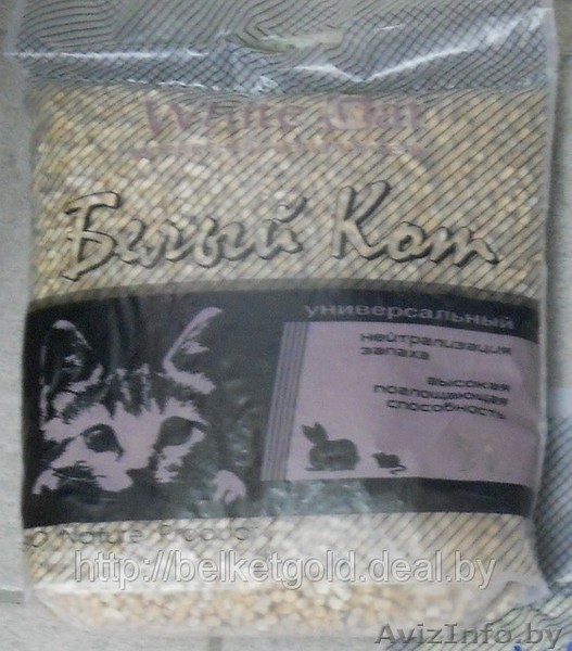 Древесный наполнитель для кошачьих туалетов "Белый кот" - Изображение #1, Объявление #934580