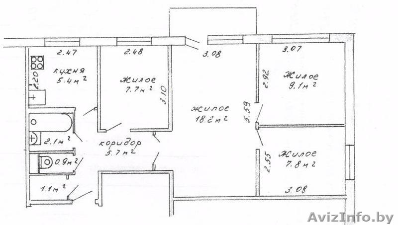 4 - комнатная квартира в центре города ! Набережная ! - Изображение #1, Объявление #959862