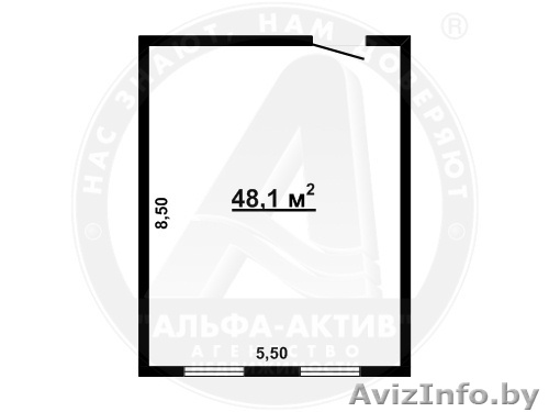 Административное помещение в аренду в Бресте, 48,1 кв.м. 150026 - Изображение #1, Объявление #1248684