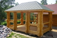 Срубы домов, бань, беседок из оцилиндрованного бревна. Пиломатериал. Колья. - Изображение #4, Объявление #152042