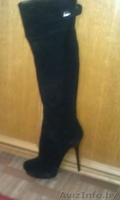 Продам сапоги женские замшевые, срочно - Изображение #1, Объявление #880535