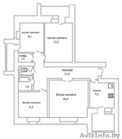 4-комнатная квартира в городе Бресте  - Изображение #2, Объявление #901487