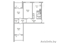 3-комнатная квартира, 1988 г. п., 3 / 9 панель, 74, 0 / 67, 6 / 40, 0 / 8, 4 кв. - Изображение #1, Объявление #1628688