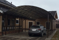 Каркасный навес и профильных труб с покрытие поликарбонат - Изображение #1, Объявление #1637273