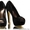 Новые черные туфли на платформе 37 размера #1054427