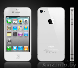 Apple Iphone 4G! (Белый) - New. 2 сим-карты, сенсорный экран 3,4. Гарантия 36мес - Изображение #1, Объявление #252244