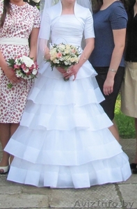 Красивое белое свадебное платье - Изображение #1, Объявление #678068