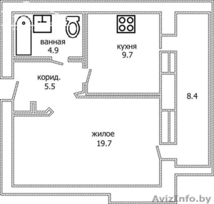 1-комнатная квартира в городе Бресте, ул.Вольная - Изображение #3, Объявление #873364