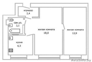  2-комнатная квартира в центральной части города Бреста - Изображение #1, Объявление #896838