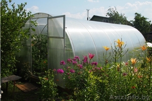 Теплица из поликарбоната. труба 40х20. Шаг 1 м