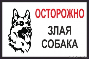 Адресные таблички на дом, таблички злая собака - Изображение #4, Объявление #1576580