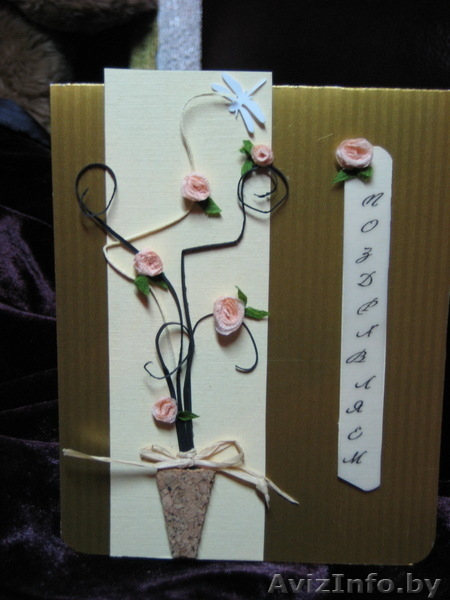 АВТОРСКИЕ ПРИГЛАСИТЕЛЬНЫЕ И ОТКРЫТКИ РУЧНОЙ РАБОТЫ,БОКАЛЫ - Изображение #3, Объявление #33300