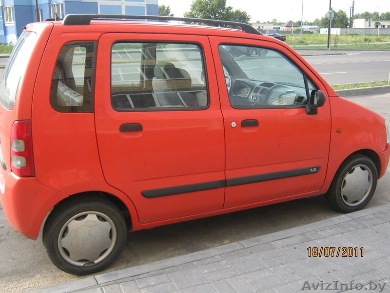 сузуки вагон 2001 г.в в хорошем состоянии бензин 1300 см3 оранжево-красный опции - Изображение #3, Объявление #327474