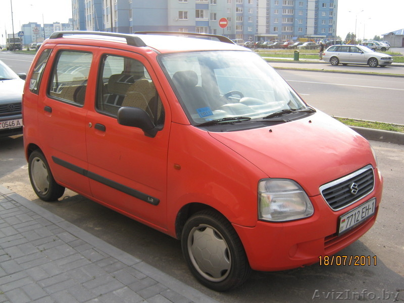 сузуки вагон 2001 г.в в хорошем состоянии бензин 1300 см3 оранжево-красный опции - Изображение #4, Объявление #327474