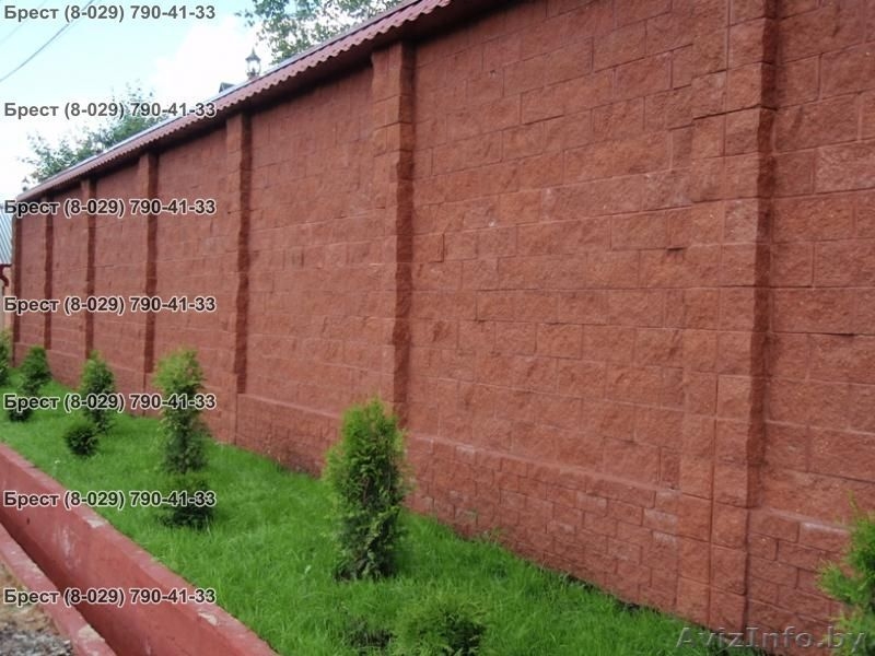 Блоки для забора в Бресте. Каменный забор, забор из декоративного камня, бессер - Изображение #1, Объявление #523945