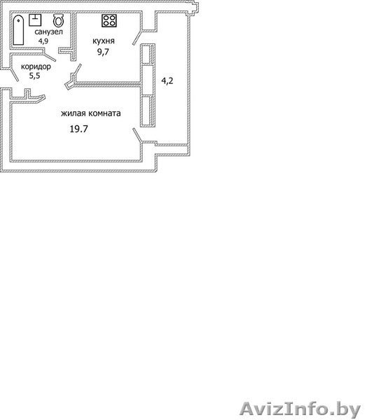 1-комнатная квартира в городе Бресте - Изображение #2, Объявление #884438