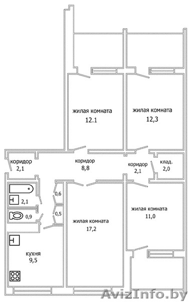 4ком-я квартира в городе Бресте - Изображение #5, Объявление #905528