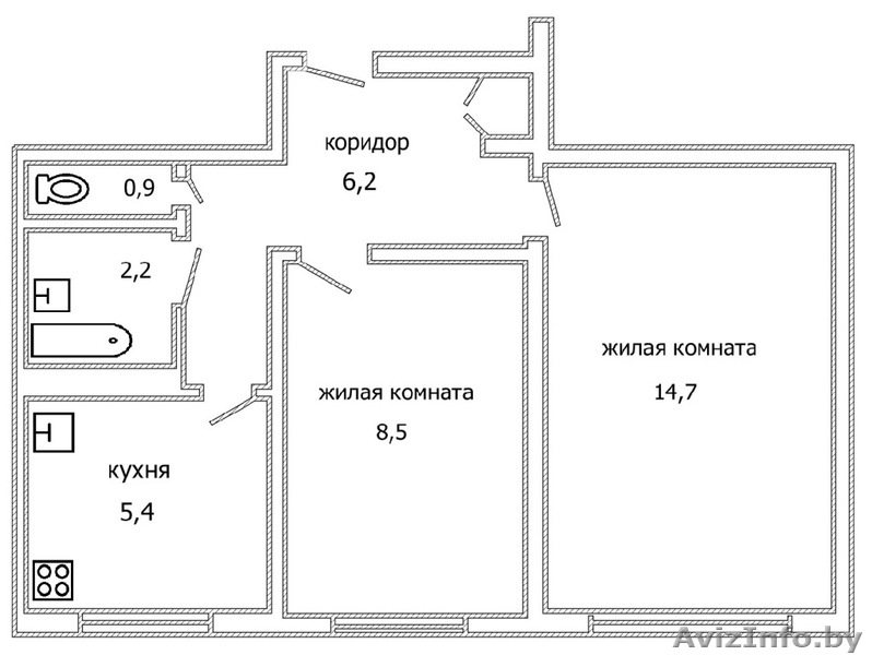 2-комнатная квартира в восточной части города Бреста - Изображение #3, Объявление #893640