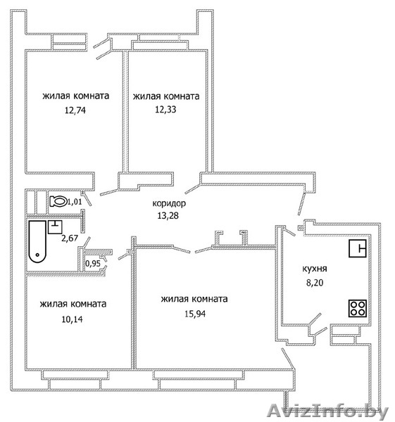 4-ая квартира в городе Бресте - Изображение #2, Объявление #902444
