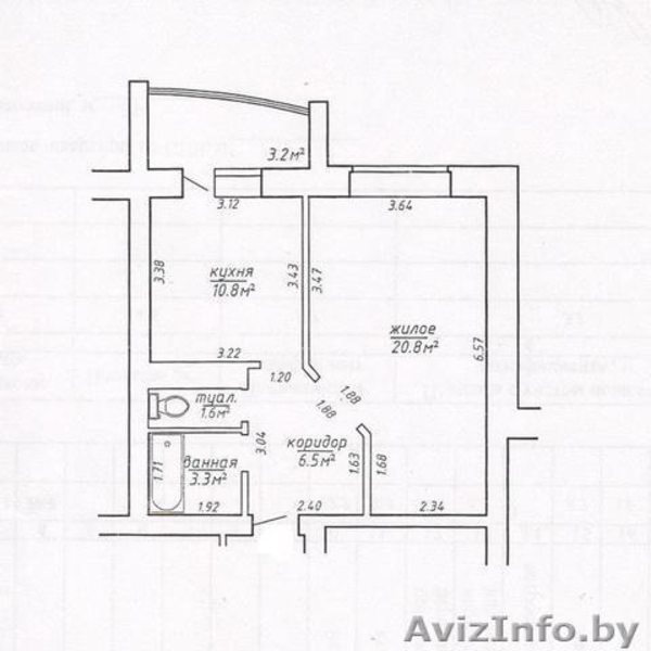 1 комн.квартира пер.3й Заводской - Изображение #10, Объявление #987385
