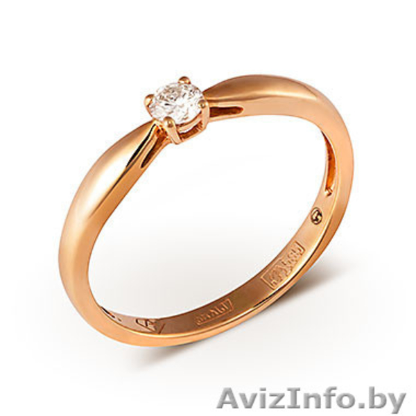 Золотое кольцо с бриллиантом размер 16 - Изображение #3, Объявление #1244792